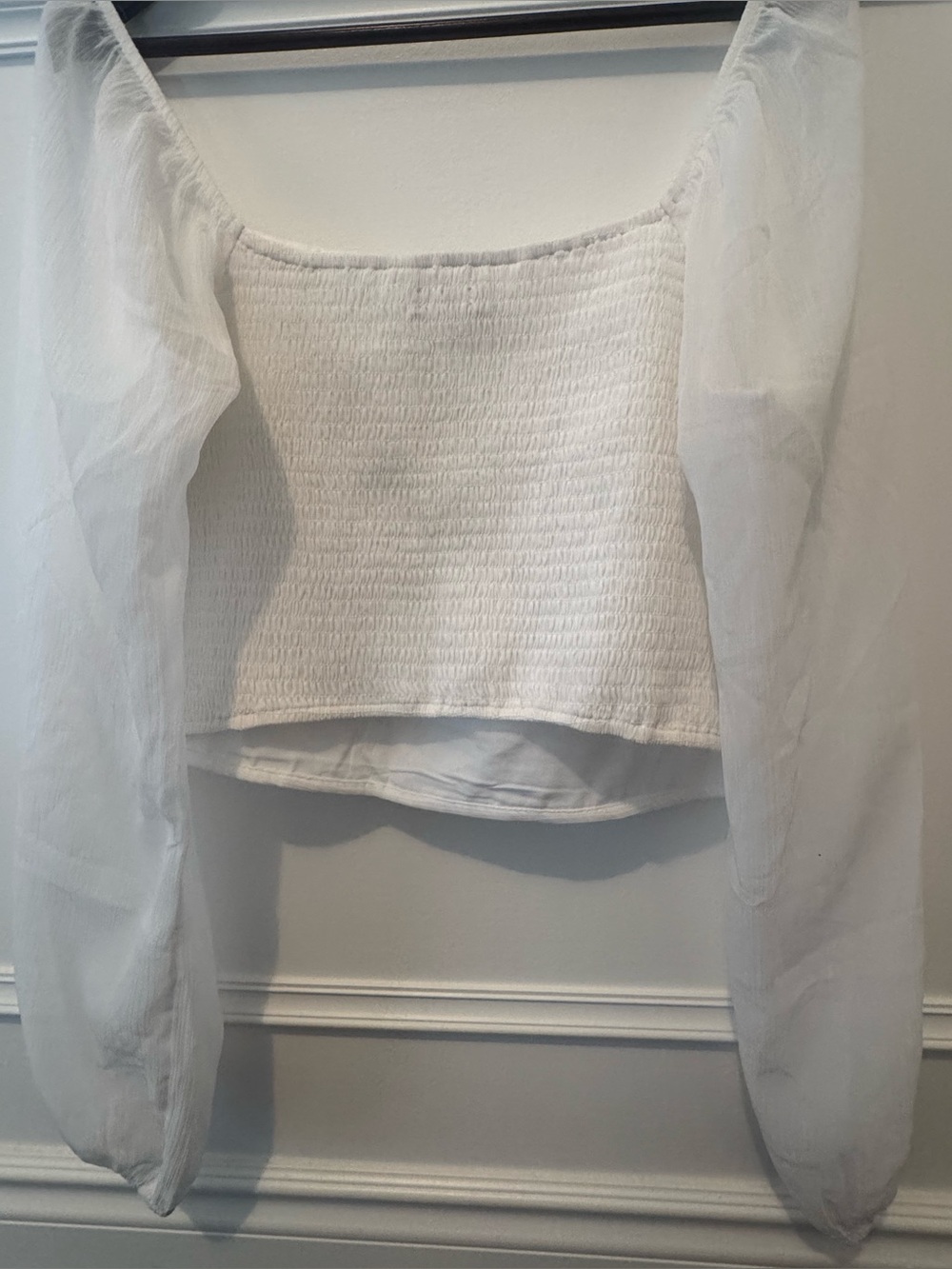 Hollister White Blouse - Size XXL - Picture 3 of 3